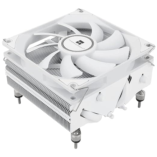 Thermalright AXP90-X53 White Low Profile CPU Air Cooler, 53mm Height, TL-9015W SLIN PWM Fan, AGHP 3.0 Technology, for AMD AM4 AM5/Intel 1150/1151/1155/1156/1200/1700(White)