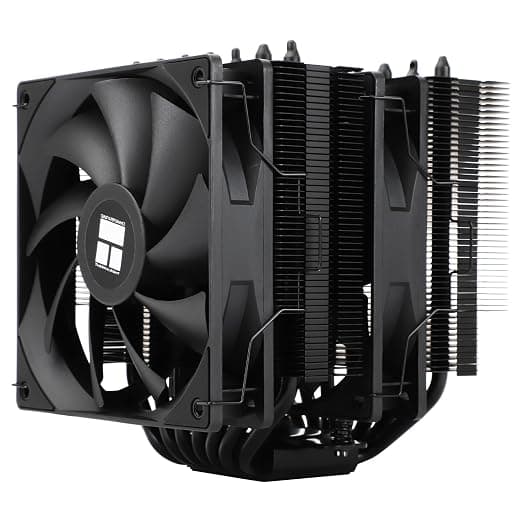 Thermalright Phantom Spirit 120 SE Black CPU Cooler,Dual TL-C12B V2 PWM Fans and Double Towers, 7 Heat Pipes Heatsink Cooler,for AM4/AM5&Intel LGA1851/1700/115X/1200, Computer CPU Cooling,Black