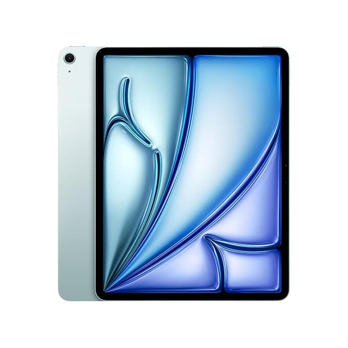 Apple iPad Air 13″ with M3 chip: Built for Apple Intelligence, Liquid Retina Display, 256GB, 12MP Front/Back Camera, Wi-Fi 6E, Touch ID, All-Day Battery Life — Blue